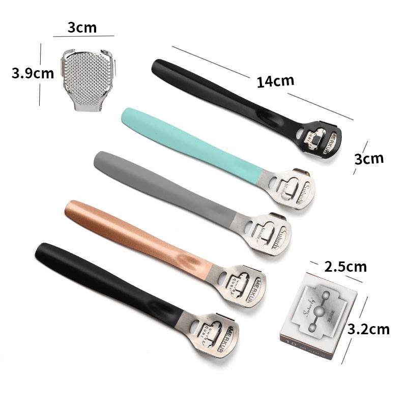 Wholesale Stainless Steel Callus Remover Foot File Scraper Pedicure Tools Dead Skin Remove for Heels Feet