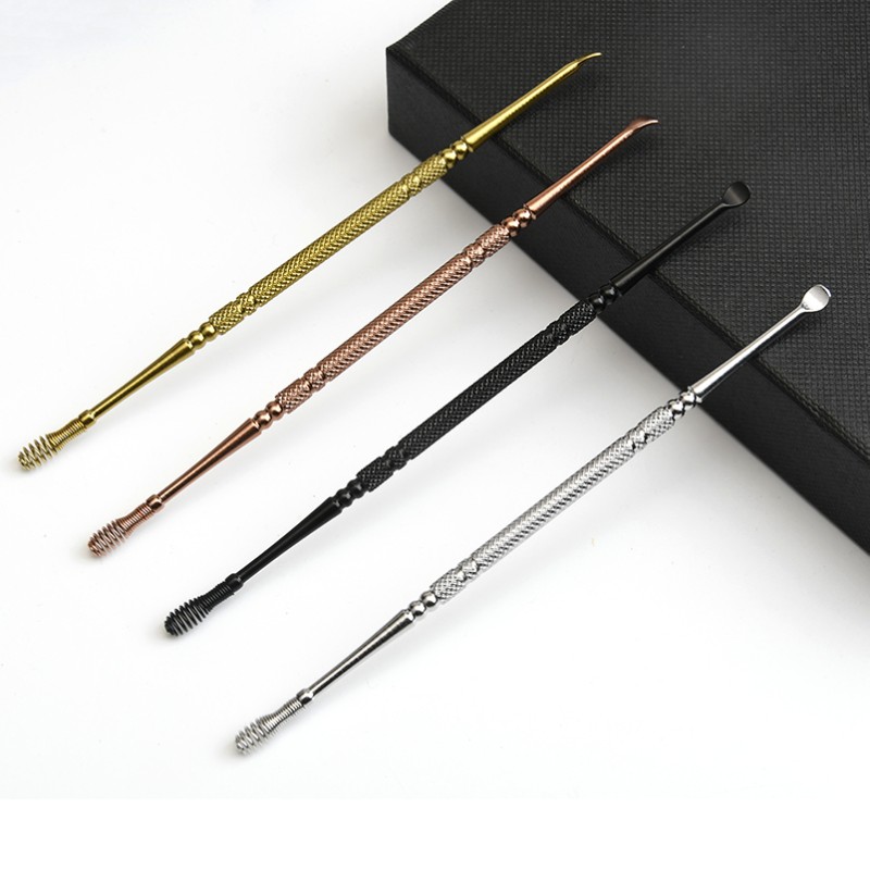 2025 Wholesale New Style Spiral Ear Wax Remover Special Colorful Metal Stainless Steel Earpick Spoon Beauty Personal Care