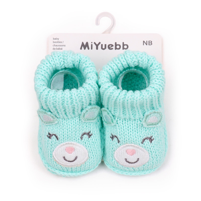 Baby Shoes - Hand Knitted Animal Print