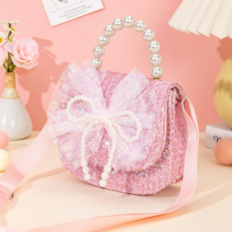 Crossbody Bag - Bowknot Pearl Sequin