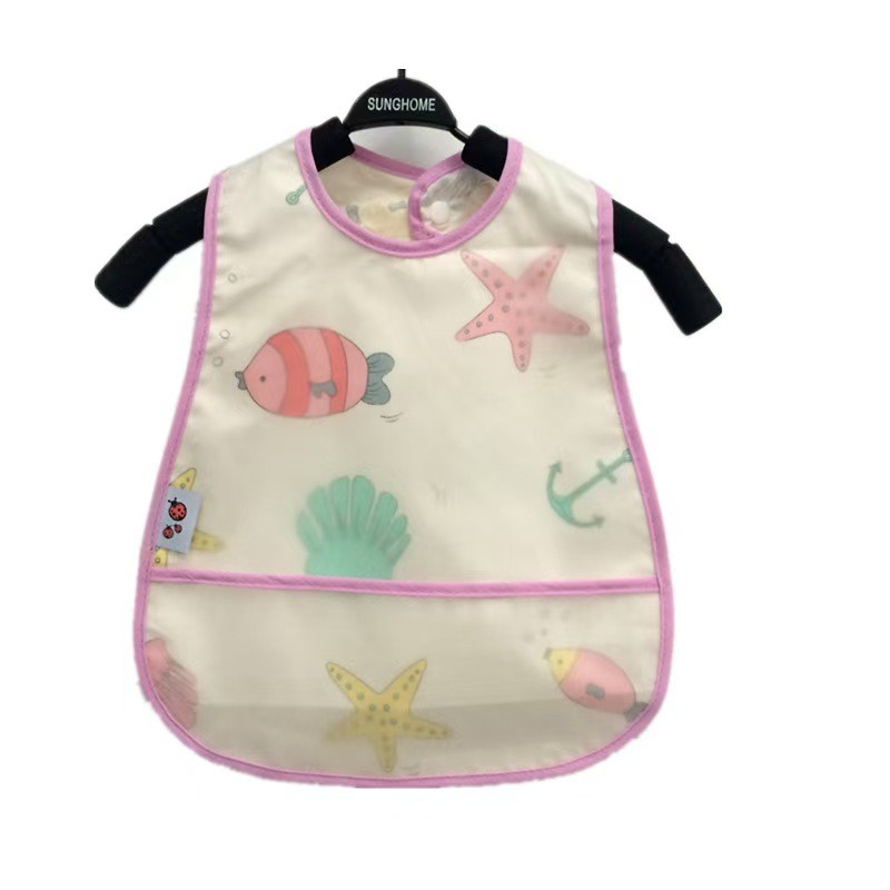 Baby Bib - Peva Waterproof Printed