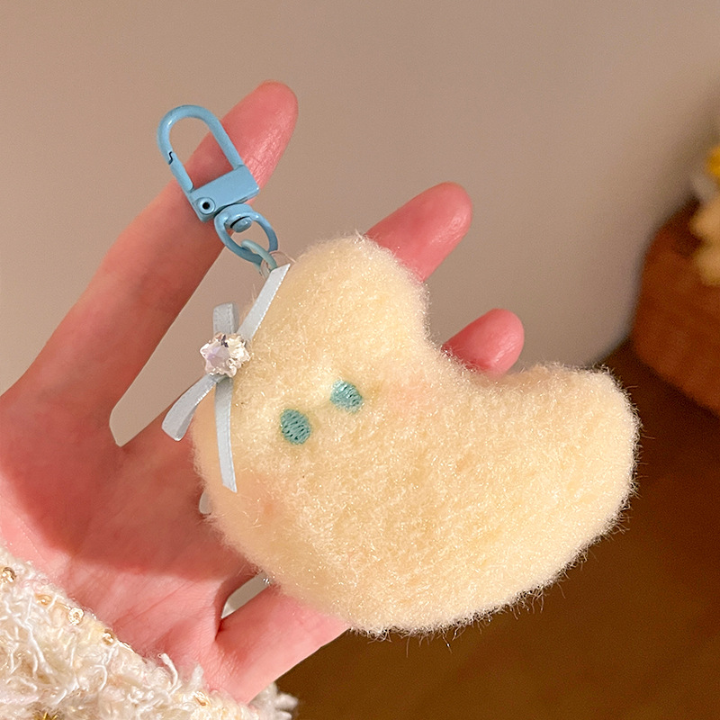 Pendant Keychain - Moon Cotton Plush