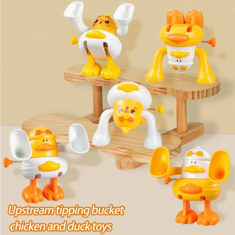 Wind up Toy - Duck Flip Cartoon