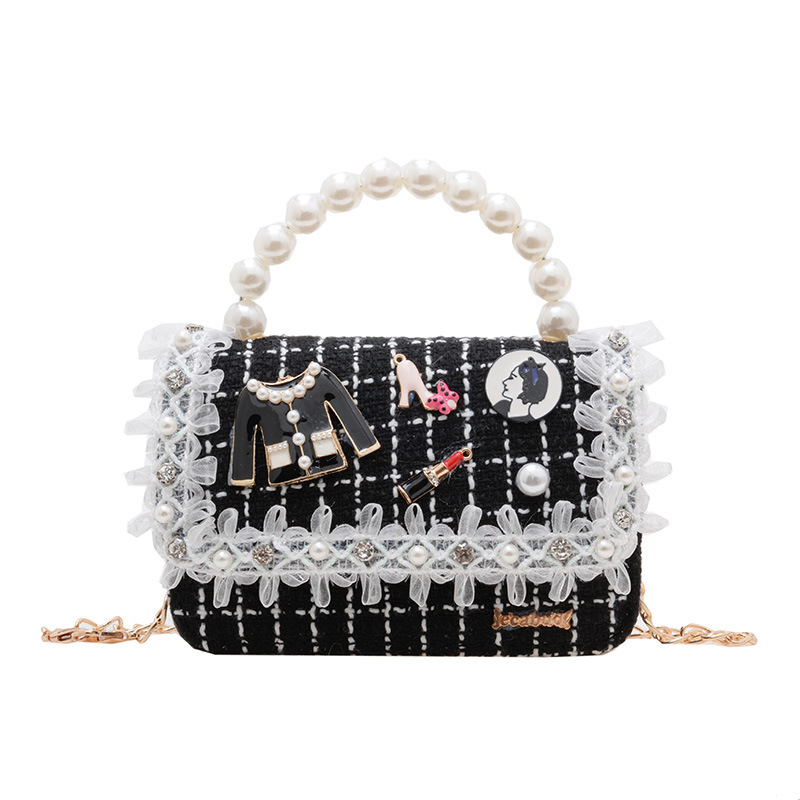 Shoulder Bag - Chain Pearl Accessories