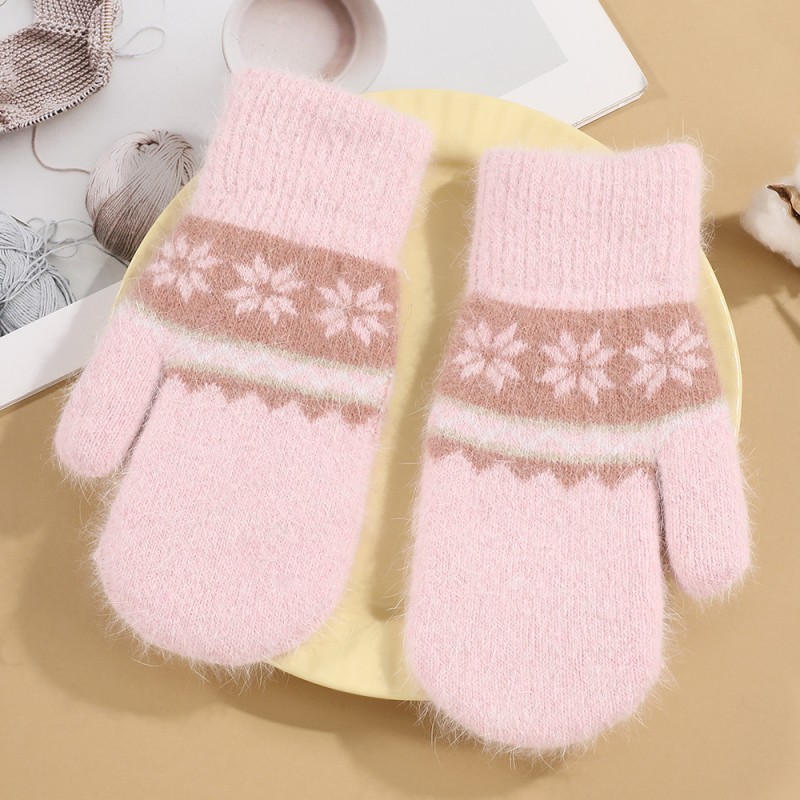 Children Gloves - Snowflake Knitted Warm