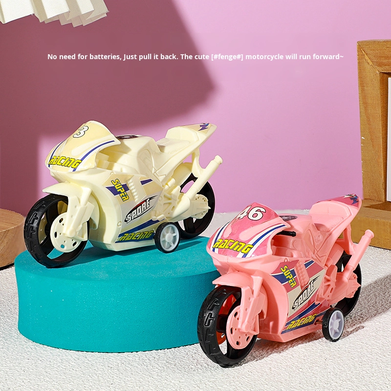 Motorcycle Toy - Pull Back Interactive