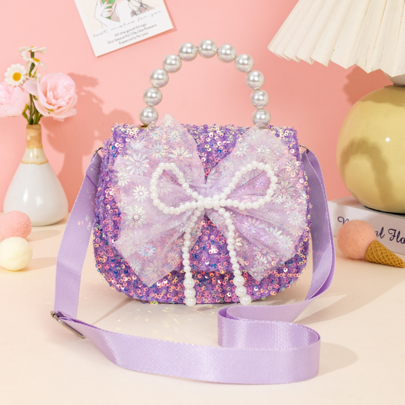 Crossbody Bag - Bowknot Pearl Sequin