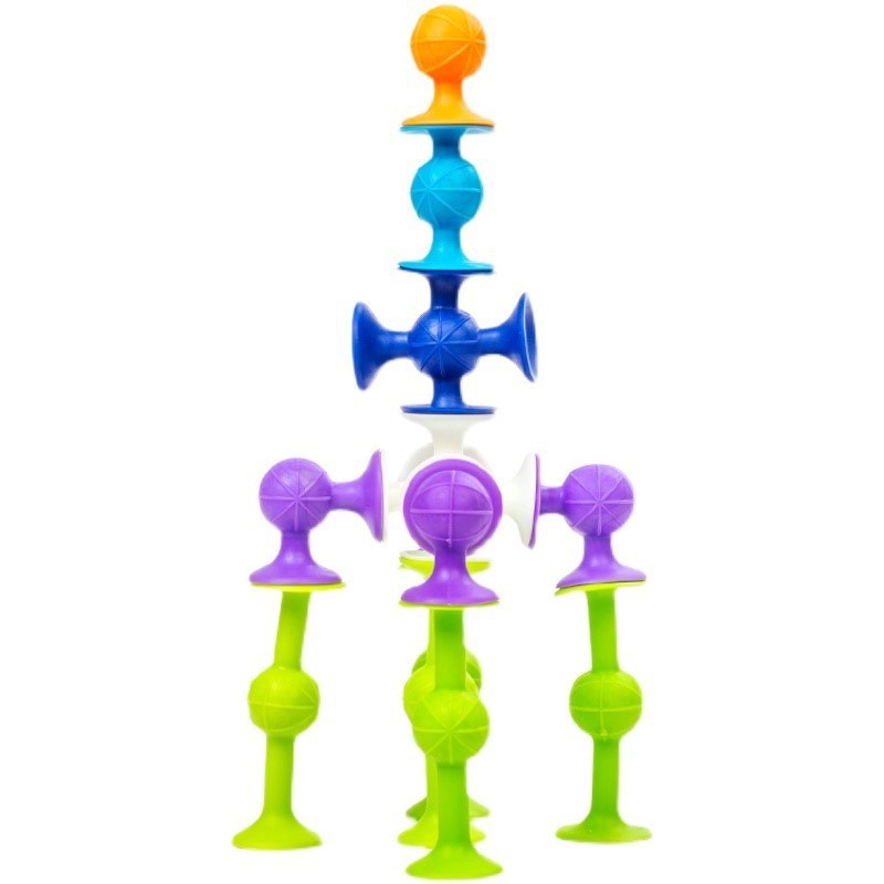 Building Blocks - 40pcs Sucker Educational