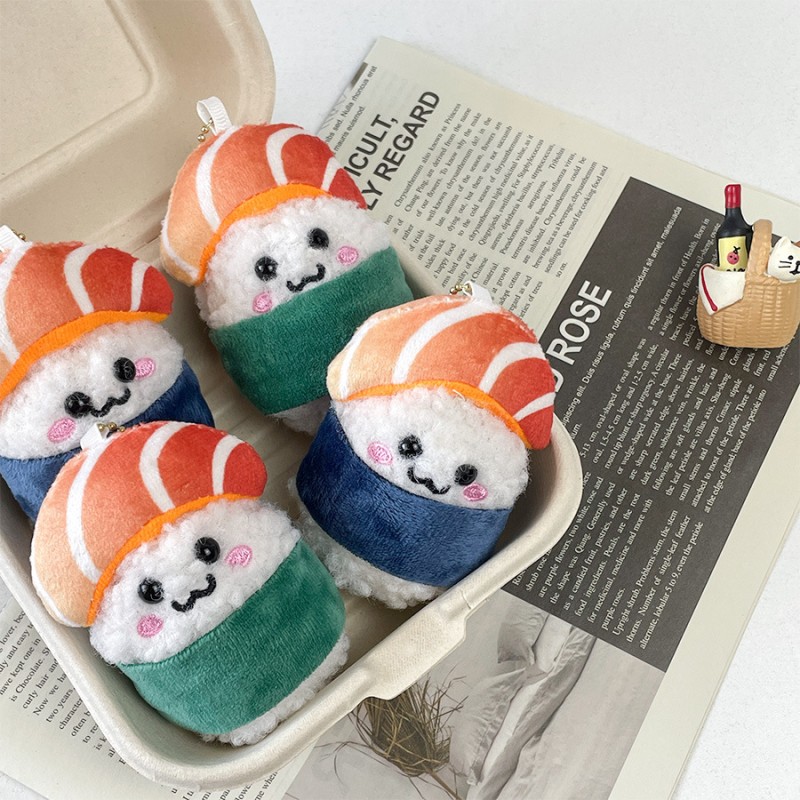 Keychain - Christmas Sushi Plush