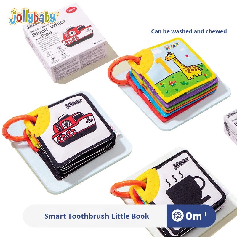 Teething Cloth Book - Jollybaby Cognitive Cards