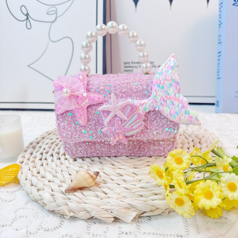 Girls Bag - Butterfly Pearl Sequin