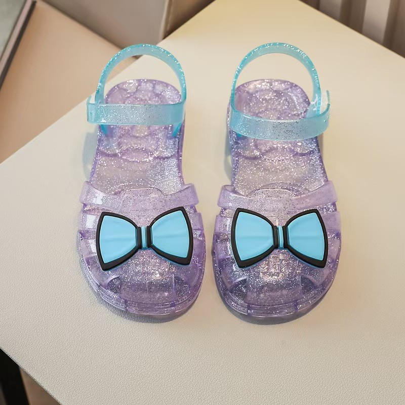 Jelly Sandals - Transparent Glitter PVC