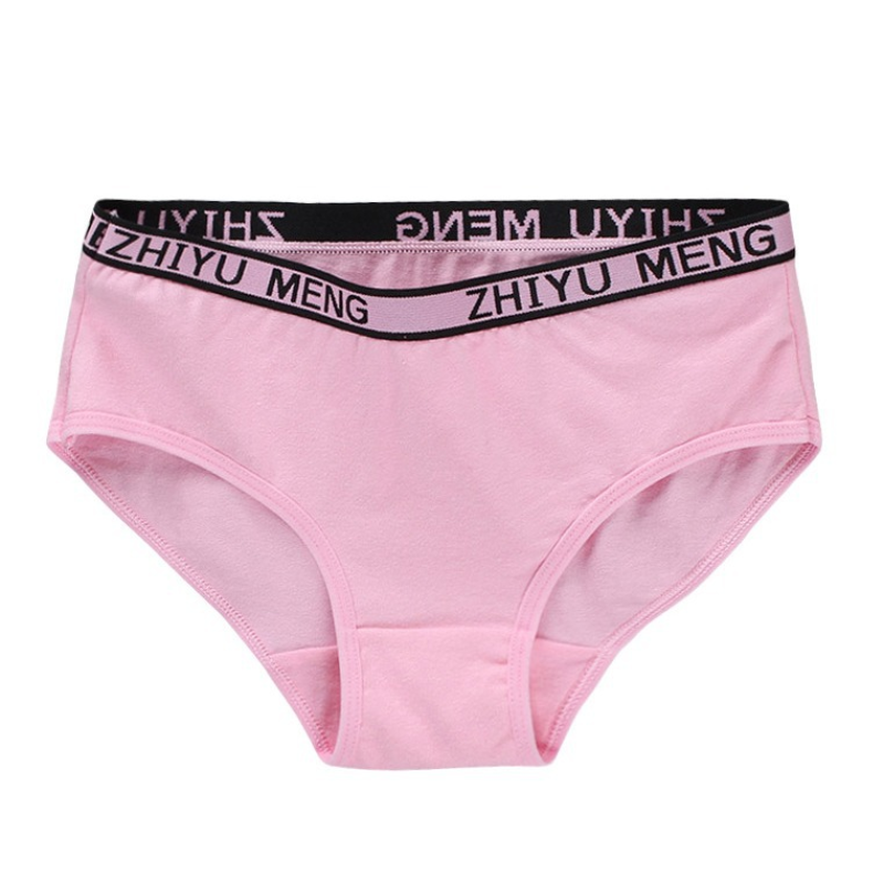 Girls Underwear - Breathable Letter Print