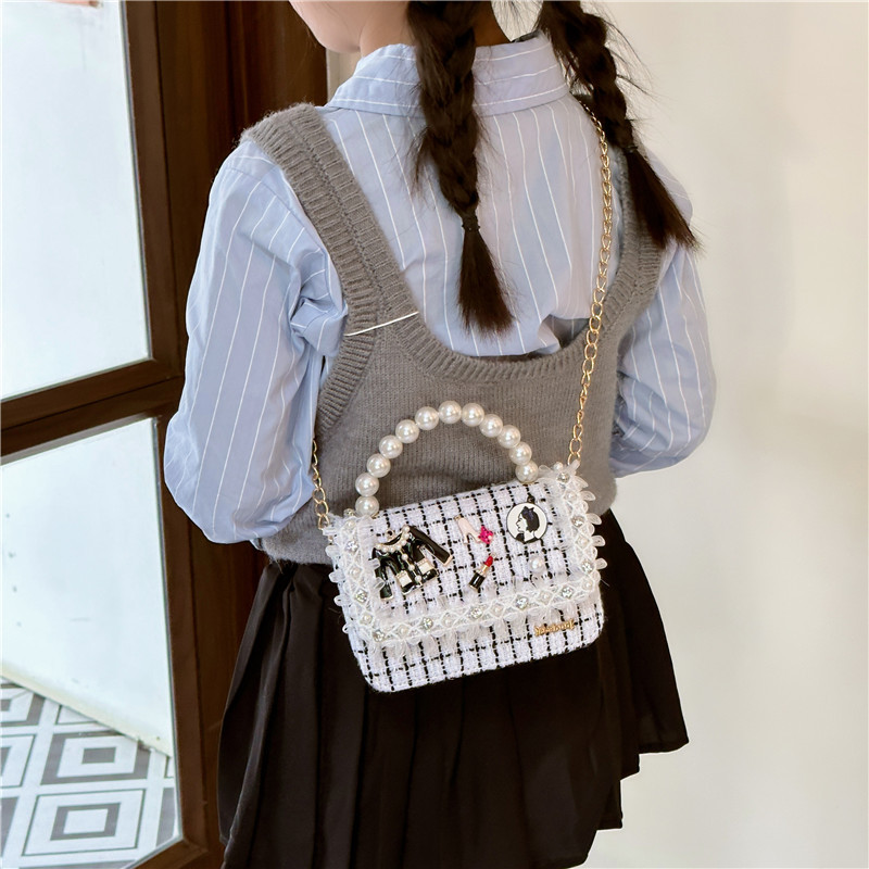 Shoulder Bag - Chain Pearl Accessories