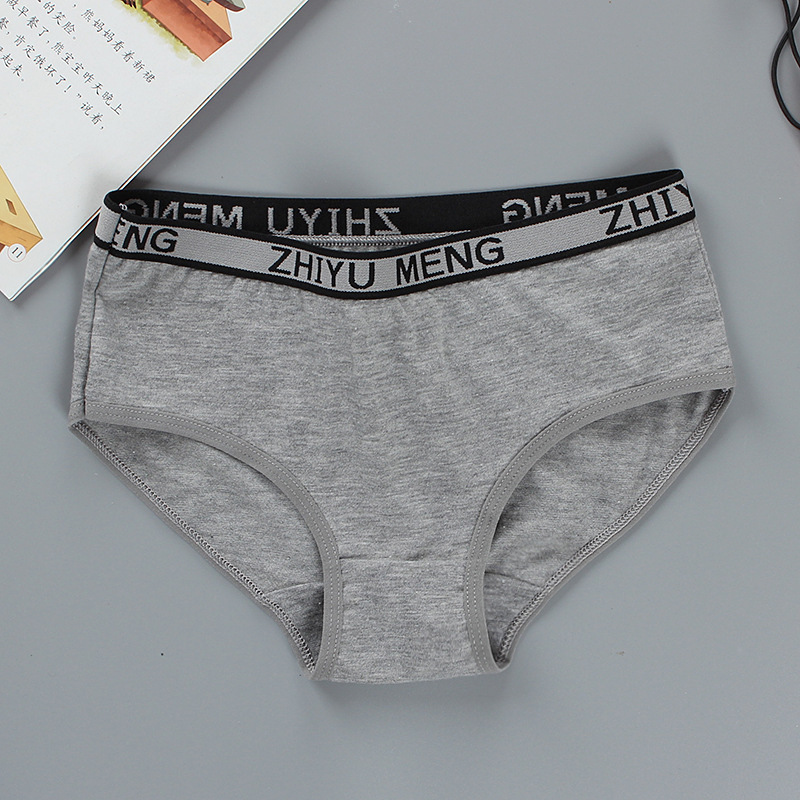 Girls Underwear - Breathable Letter Print