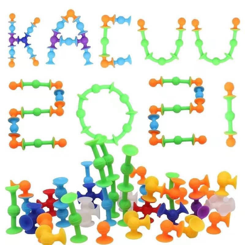 Building Blocks - 40pcs Sucker Educational