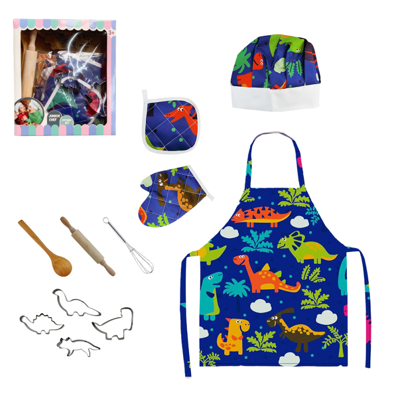 Baking Set - Dinosaur Apron 11pc