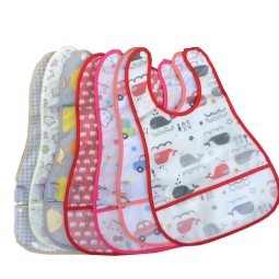 Baby Bib - Peva Waterproof Printed