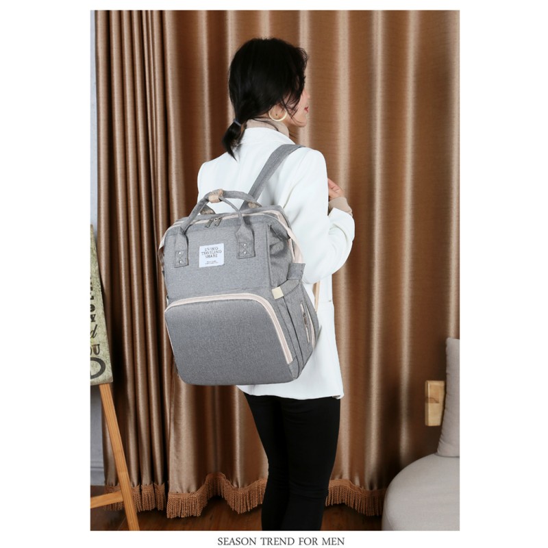 Diaper Backpack Manufacturer - OEM Large Capacity Multi Function Oxford Cloth