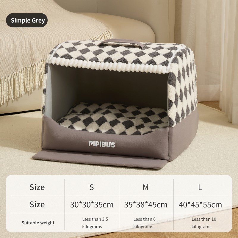 Cat Dog Bed Manufacturer - OEM Plush Semi-closed Sponge Nests