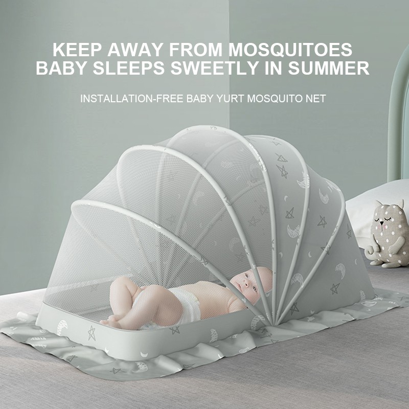 Baby Mosquito Net Supplier - OEM Quilted Portable Princess Style Folding