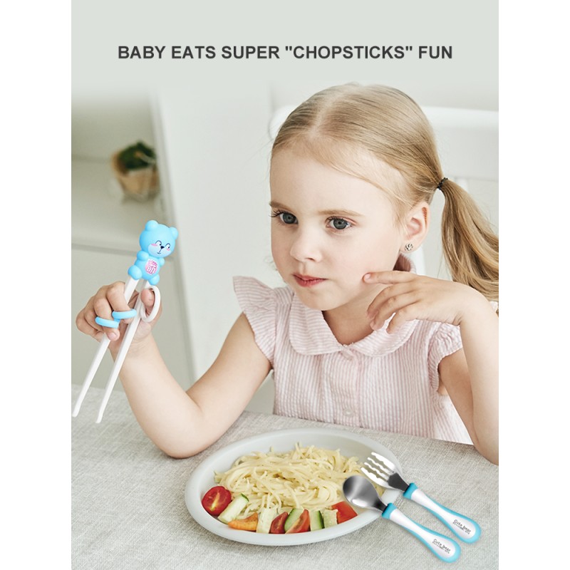 Baby Cutlery Set Manufacturer - OEM Silicone Children Training Chopsticks