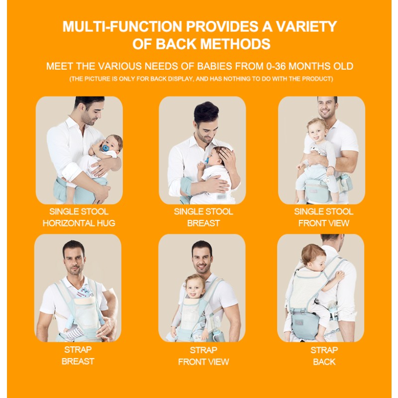 Baby Carrier Supplier - OEM Custom 0-36 Month Front Waist Stool Walker