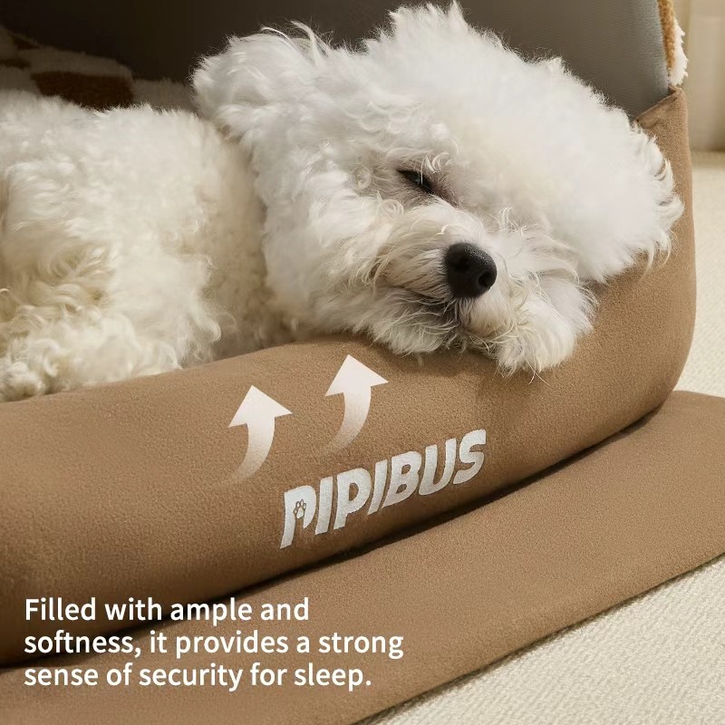 Cat Dog Bed Manufacturer - OEM Plush Semi-closed Sponge Nests