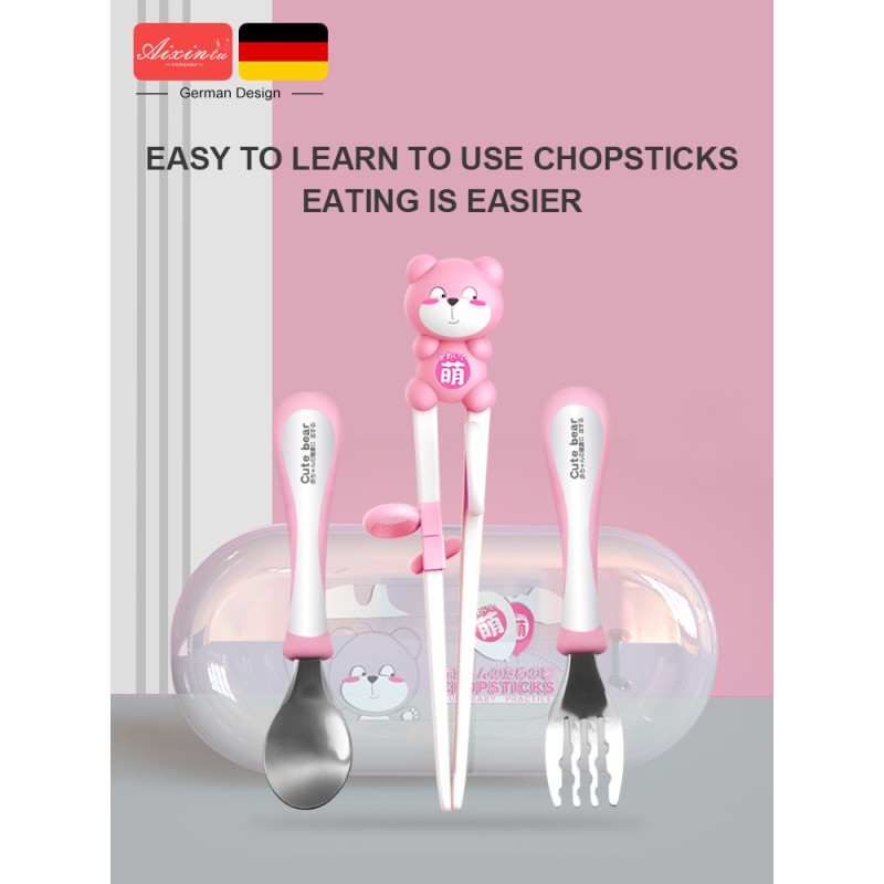 Baby Cutlery Set Manufacturer - OEM Silicone Children Training Chopsticks