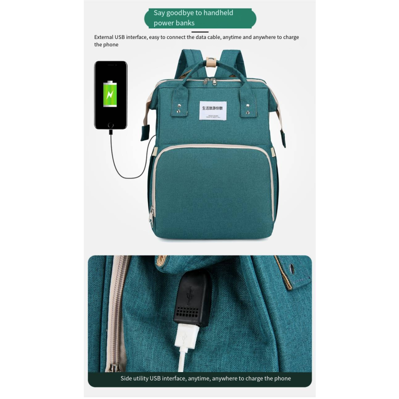 Mommy Backpack Manufacturer - OEM Multifunctional Large Insulated Diaper Bag