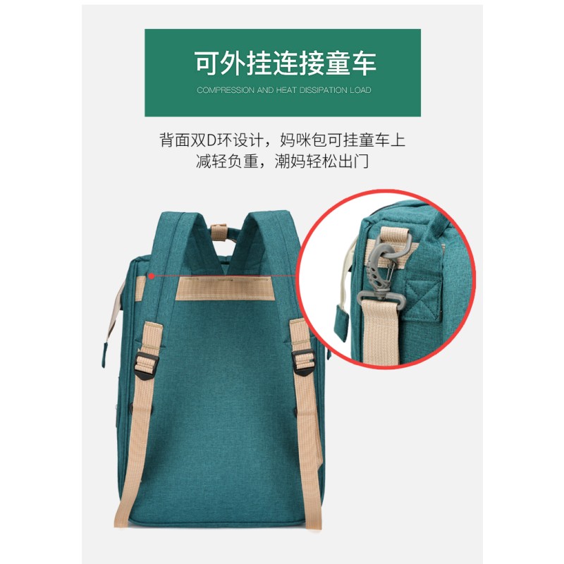 Mommy Backpack Manufacturer - OEM Multifunctional Large Insulated Diaper Bag