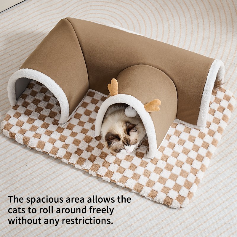 Cat Bed Cave Supplier - Factory Direct Winter Memory Foam Tunnel