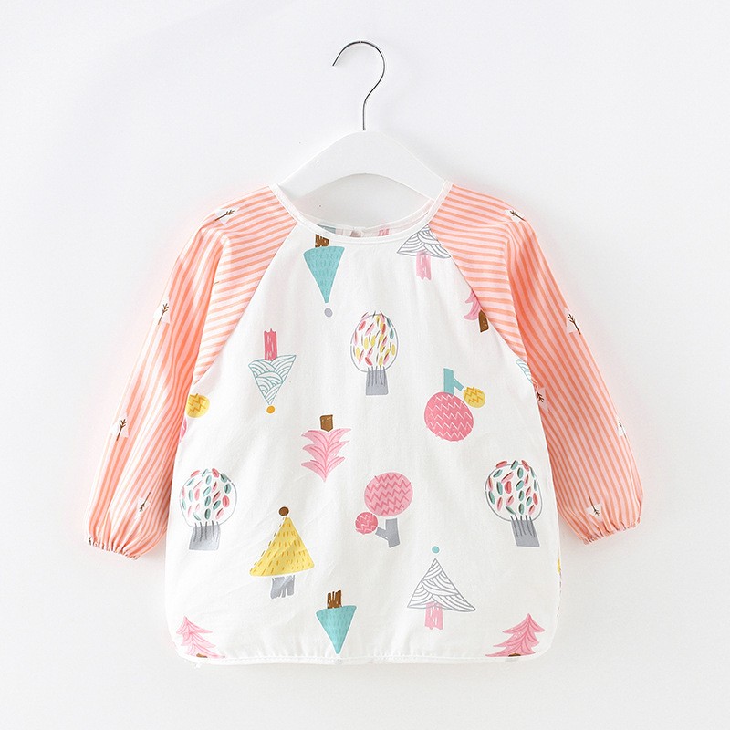 Baby Bib Apron Supplier - OEM Long Sleeve Anti Dirt Waterproof Pocket