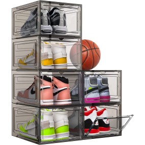 Plastic Shoe Box Supplier - OEM Shoe Display Case Storage Box