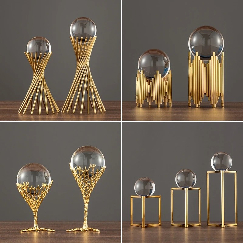 Home Decor Crystal Ball Supplier - OEM Modern Nordic Table Luxury Decoration