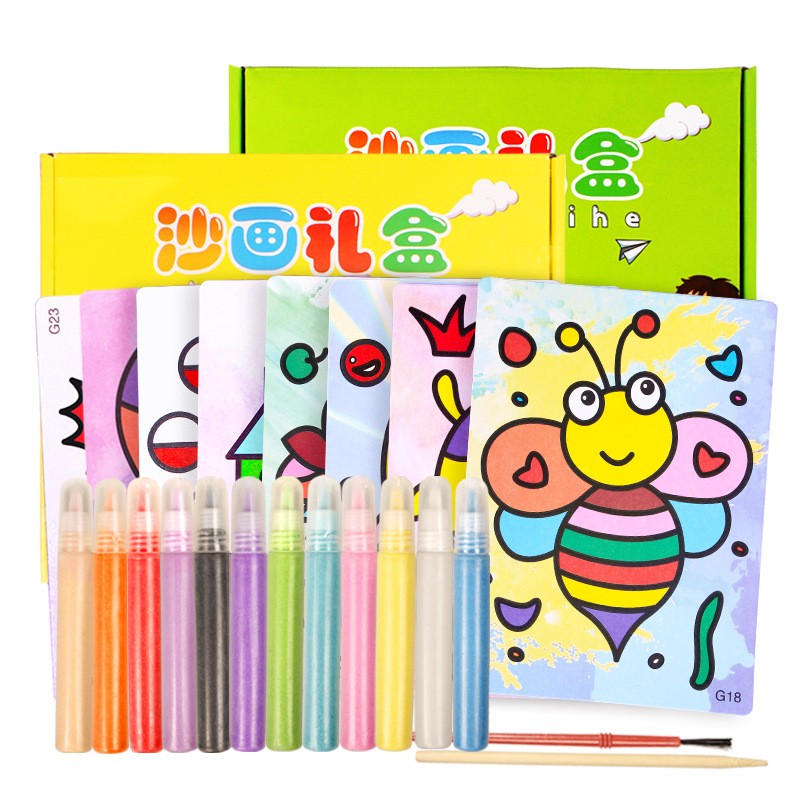 Sand Painting Set Supplier - OEM DIY Handmade Color Sand Educational Toy