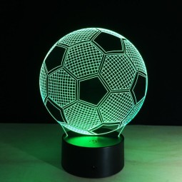 Acrylic Night Light Supplier - OEM Custom 7 Colors Football Basketball Lamp