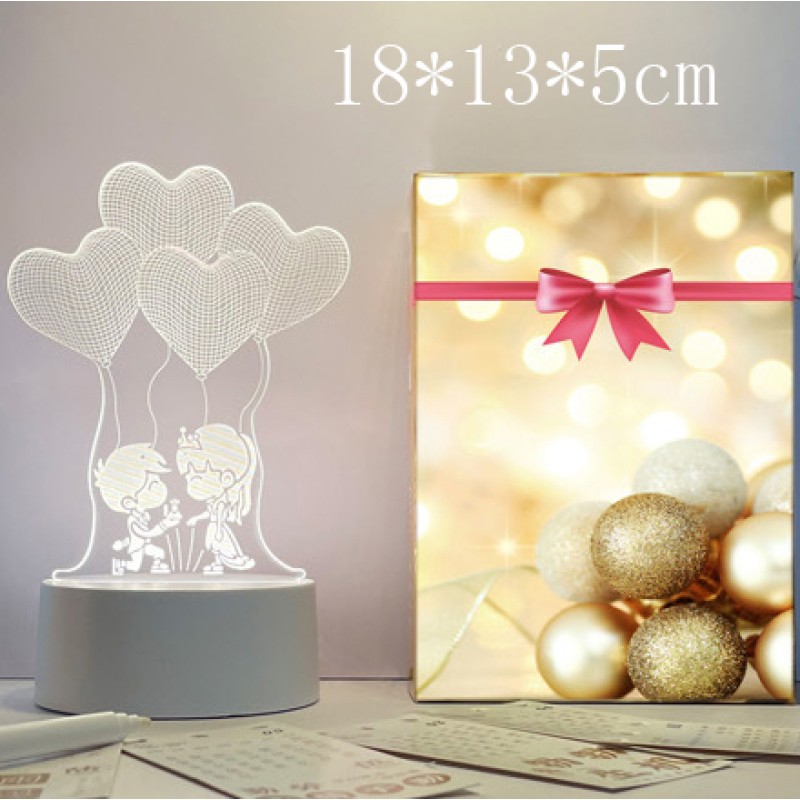 Acrylic Night Light Manufacturer - OEM Creative USB 3D Led Lamp Wedding Gift
