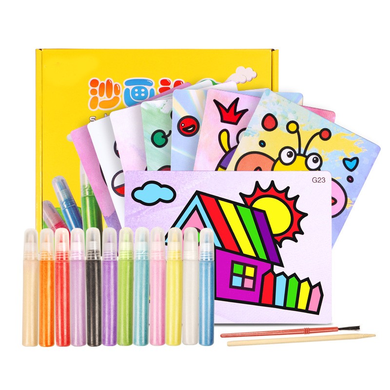 Sand Painting Set Supplier - OEM DIY Handmade Color Sand Educational Toy