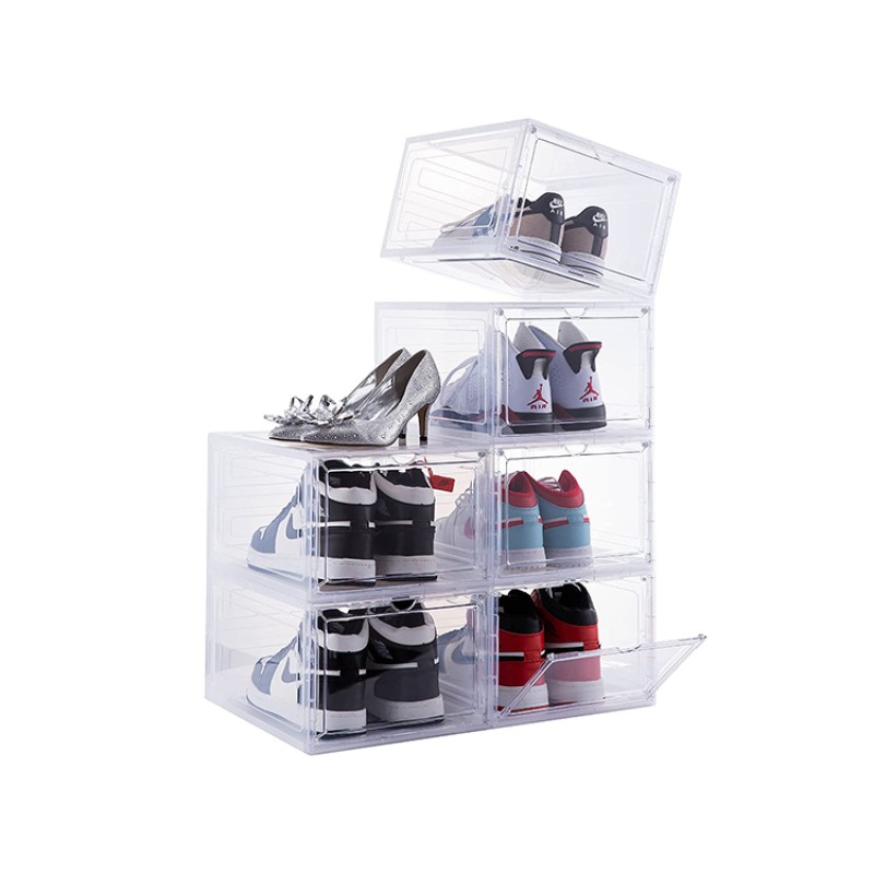 Plastic Shoe Box Supplier - OEM Shoe Display Case Storage Box