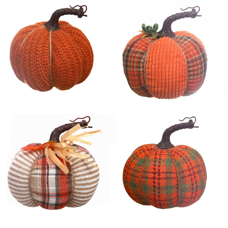 Halloween Pumpkin Decoration Supplier - OEM Cartoon Colorful Fabric Table Ornaments