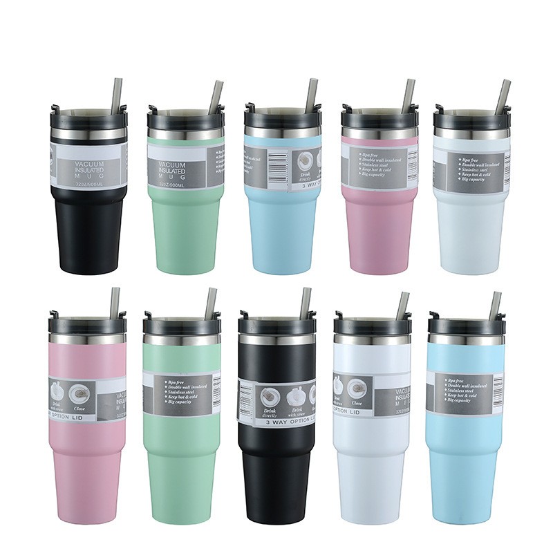 Insulated Coffee Mug Manufacturer - OEM Stainless Steel Tumbler with Straw