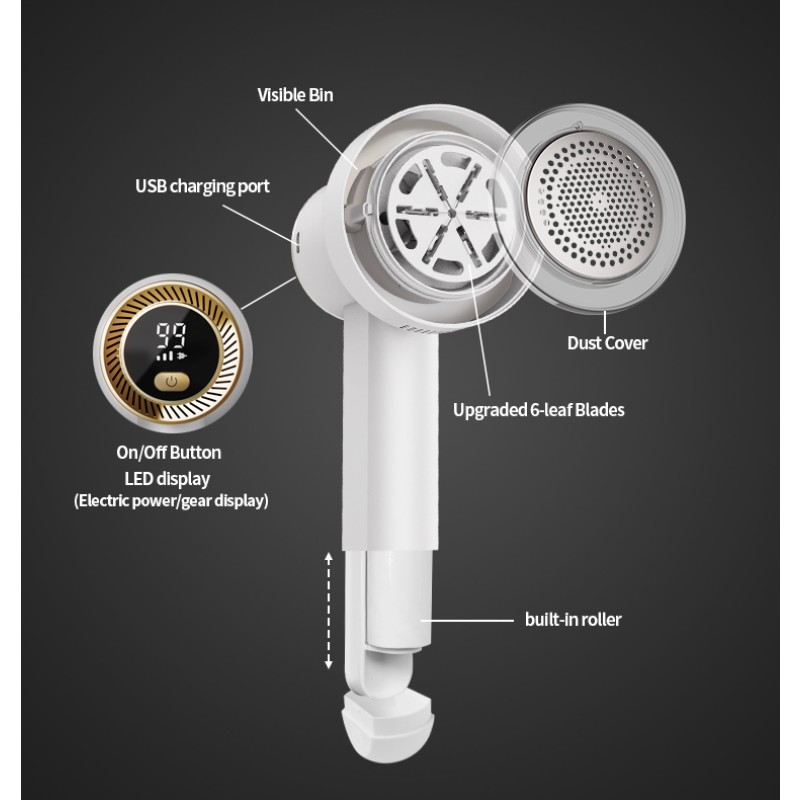 Fabric Shaver Supplier - OEM Rechargeable Lint Remover Device