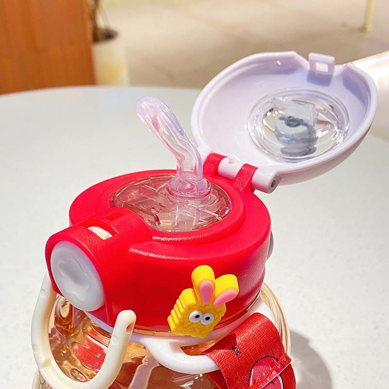 Kids Water Bottle Manufacturer - OEM Kawaii Plastic Bottle with Straw