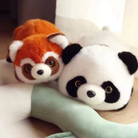 Plush Raccoon Doll Manufacturer - OEM New Flip Panda Simulation Soft Pillow