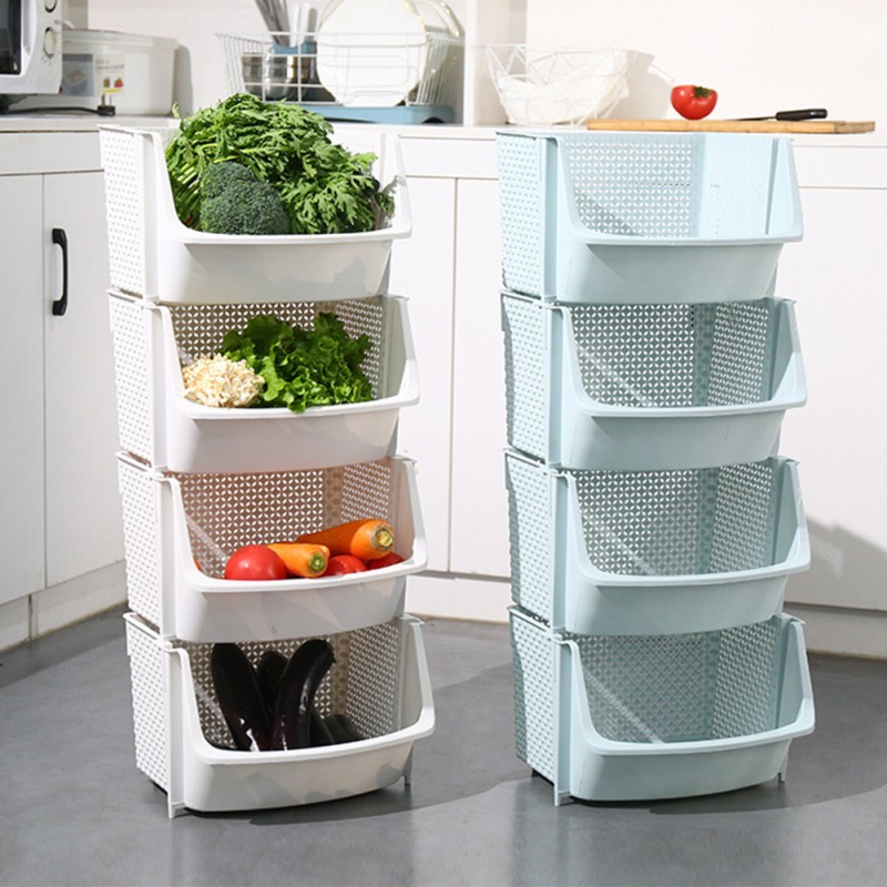 Kitchen Storage Rack Manufacturer - OEM Plastic Multi Functional Organizer Basket