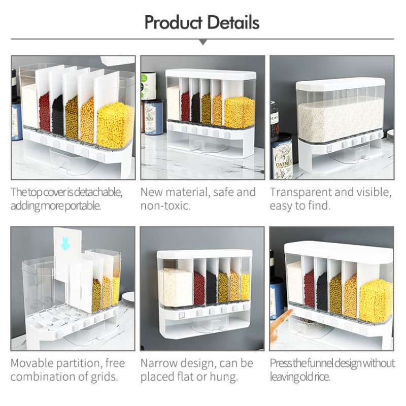 Food Storage Box Supplier - OEM Kitchen Grain Rice Container