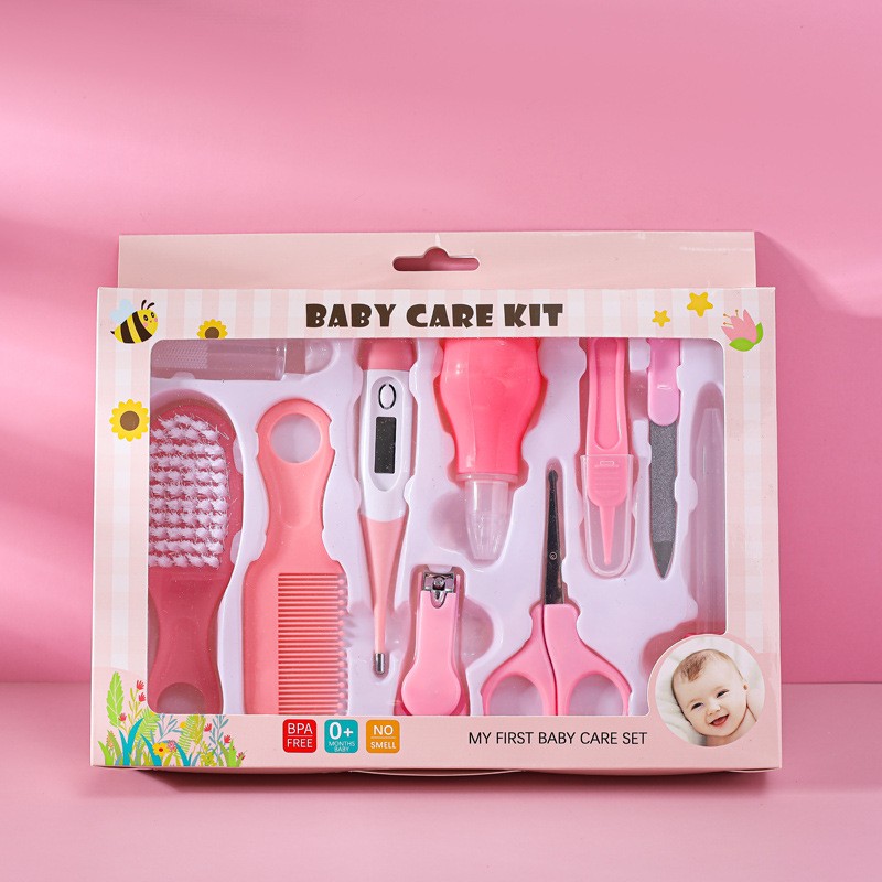 Baby Healthcare Kit Supplier - OEM 10pcs Portable Infant Manicure Set