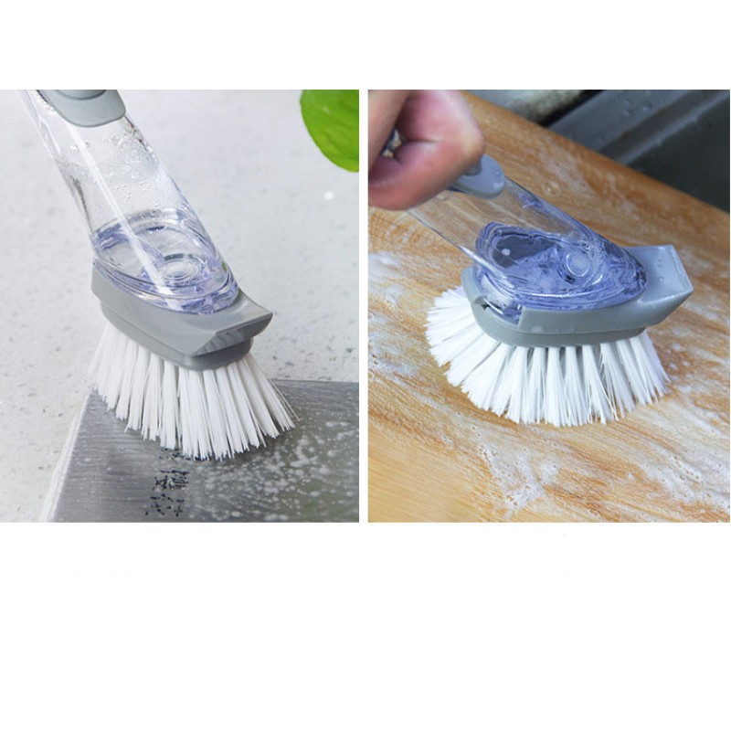 Kitchen Cleaning Brush Supplier - OEM 2025 Long Handle with Dish Soap Set