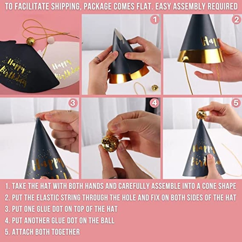 Birthday Hats Supplier - OEM Party Hats Happy Birthday Hats